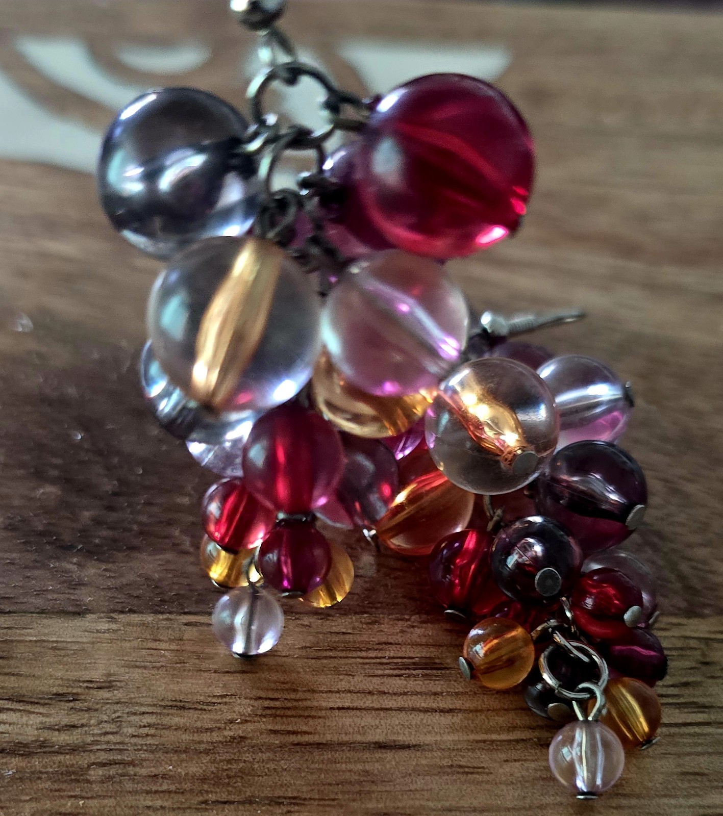 Grape Baubble Dangle Earrings Earrings Vintage