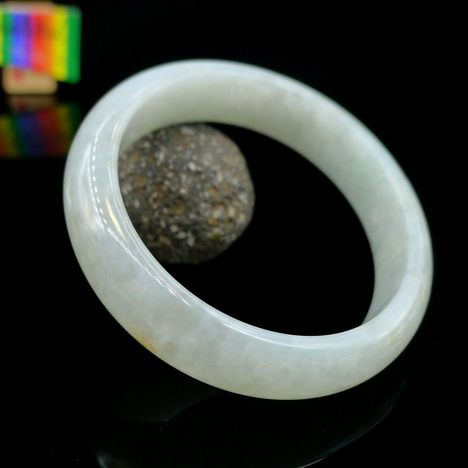 【JadeiteBird】53mm Certified 100% Natural Grade A Jadeite Jade Bangle Bracelet