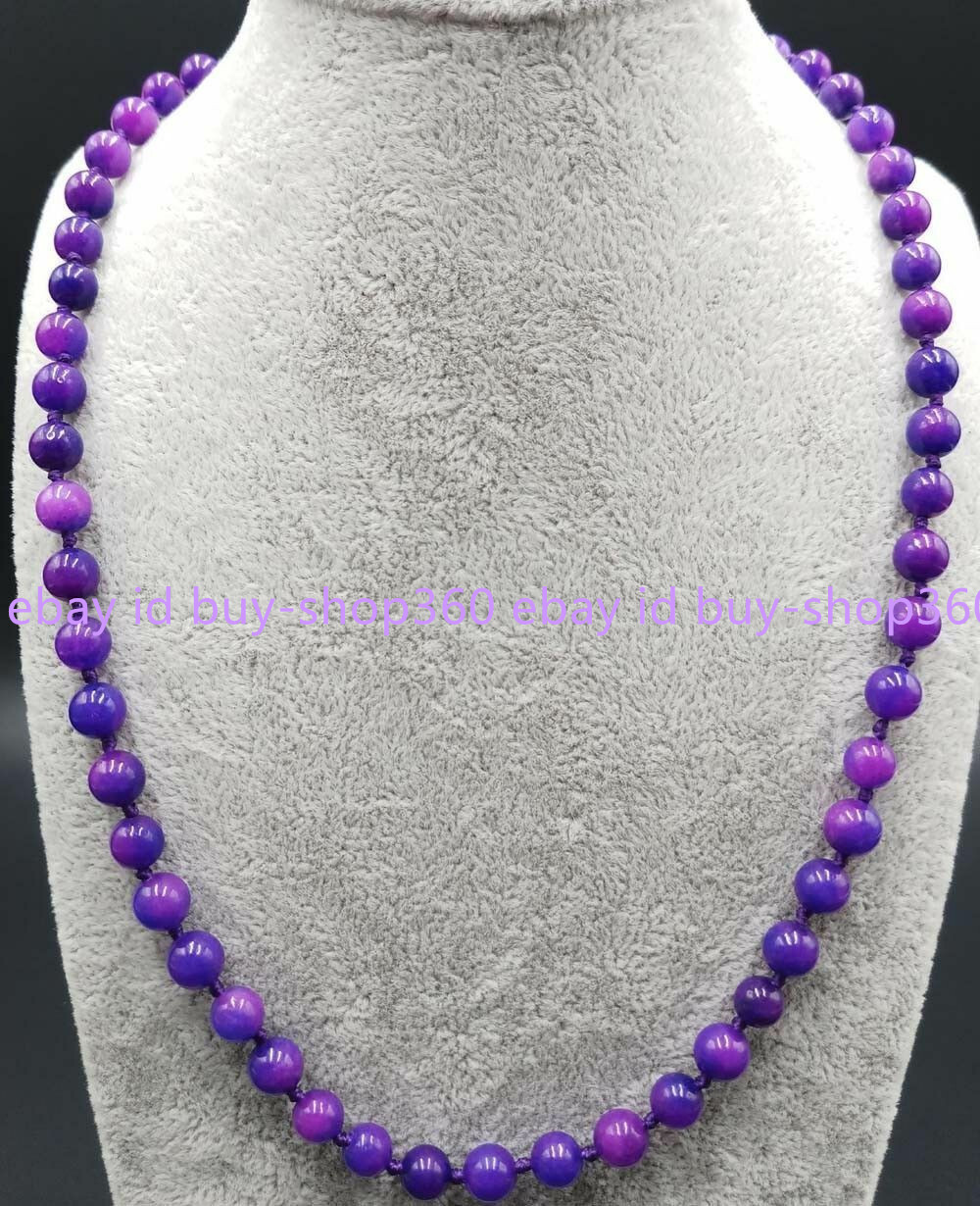 Natural 6/8/10/12/14mm Purple Sugilite Gemstone Round Beads Necklace 18” AAA