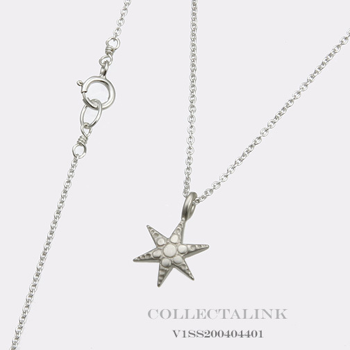 Authentic Dogeared Silver Good Vibes Only Starfish Necklace 18″ V1SS200403900