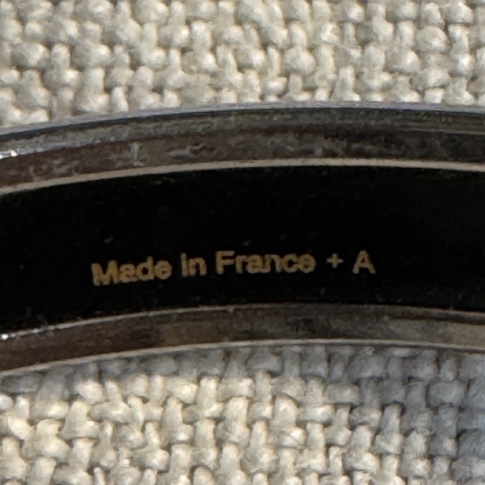 Hermes Printed Enamel Bangle 70 Silver Finish – Black & Silver
