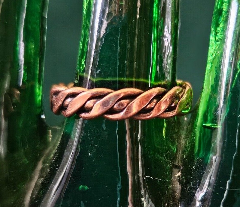 Hand Crafted Copper Ring~ Copper Wrapped Copper ~Healing Effects of Copper