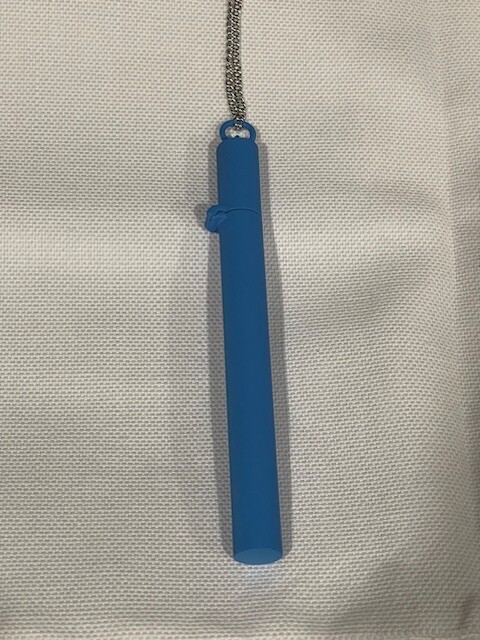 AMBUSH Cigarette Case Necklace – Blue 100% Authentic Unisex