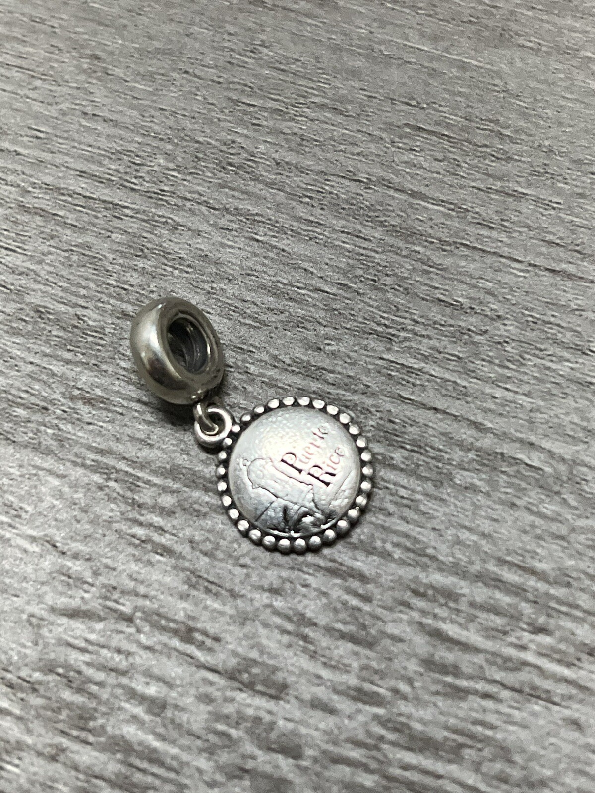 Pandora Puerto Rico Charm Dangle Charm Sterling Silver Dangle Charm 3.2