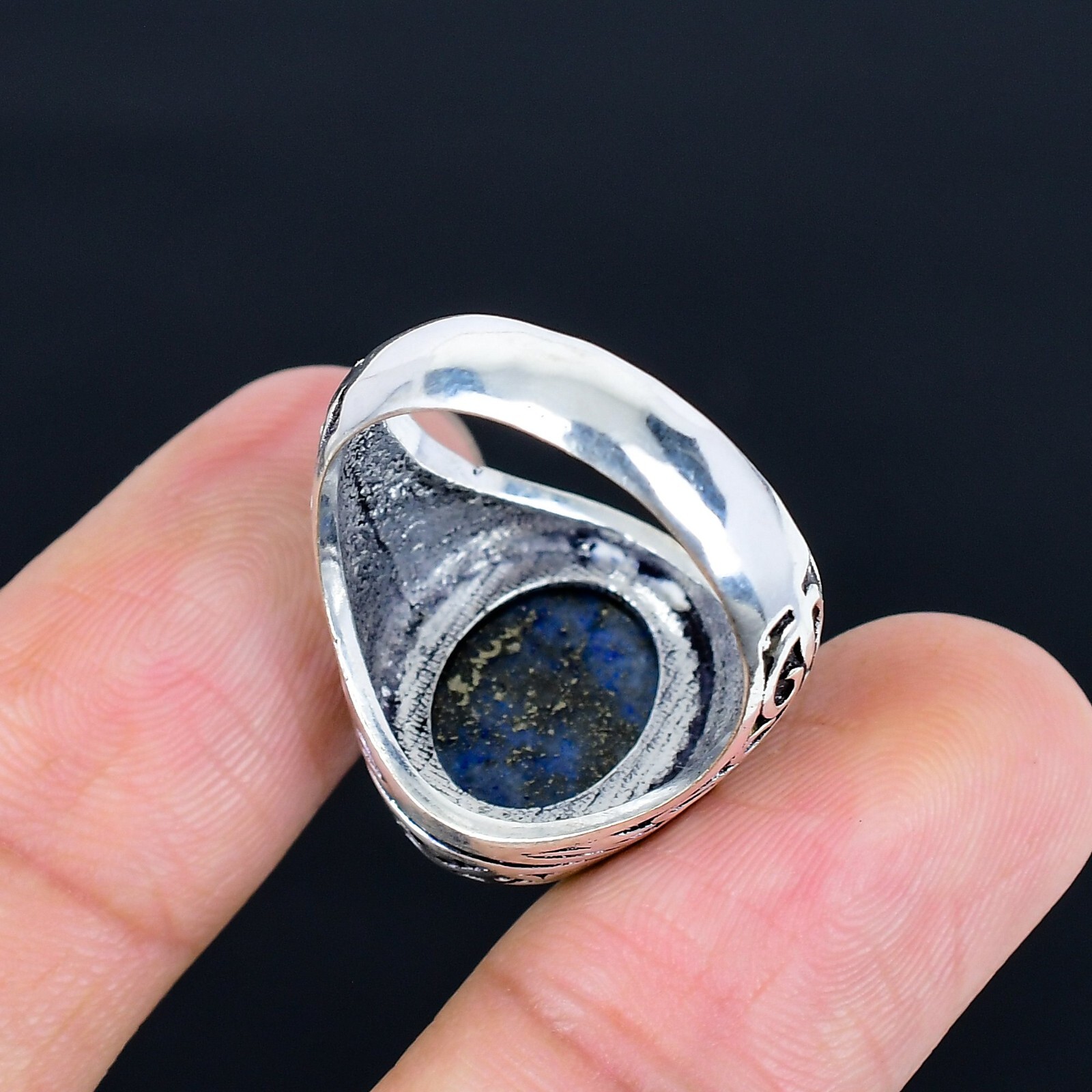 Lapis Lazuli Gemstone Ottoman Arabic Style Ring All Size Available LG-1119