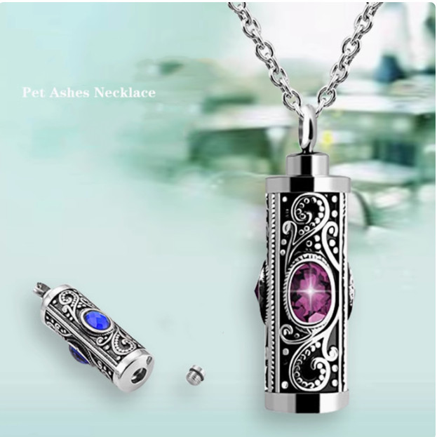 Ashes Urn Necklace Cremation Jewellery Pendent For Ashes Memorial Locket