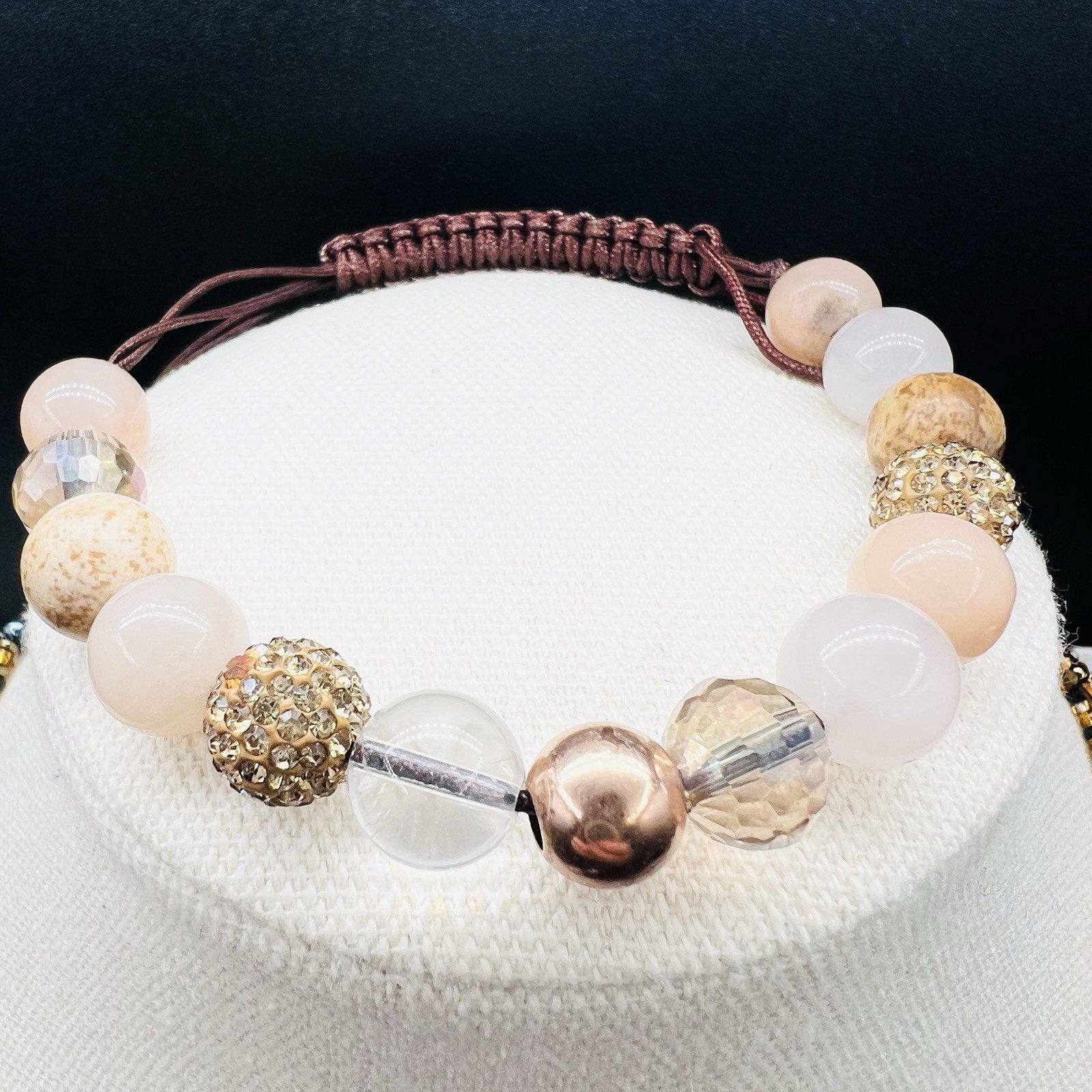 Boho Multi Strand Seed Bead Necklace Bracelet Set Earth Tone Layered Jewelry