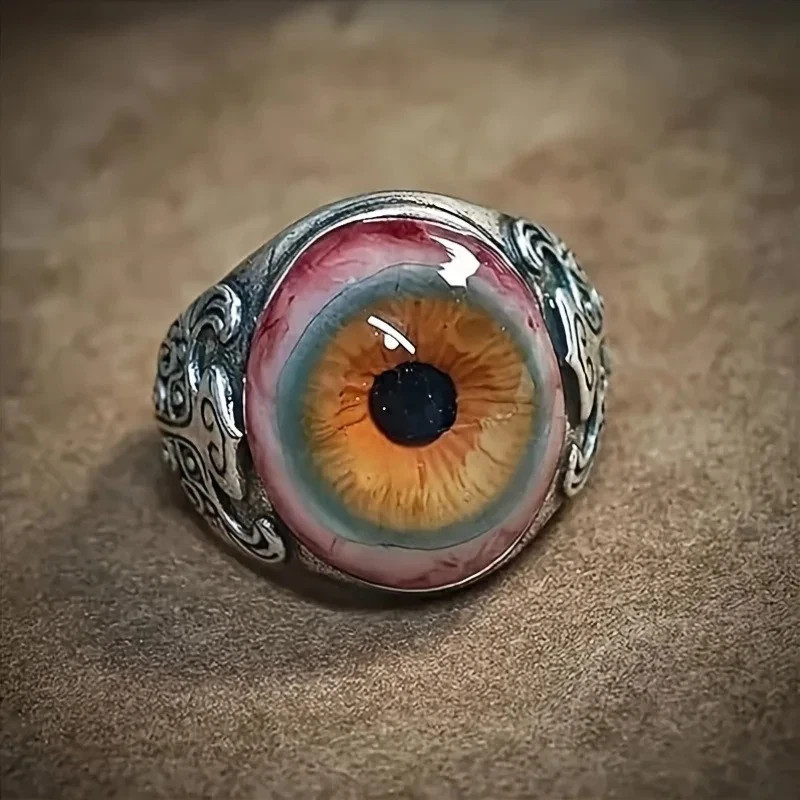 Adjustable Dark Lore Rings Eye Of The Curtain Ring Eyeball Design Rings Gifts
