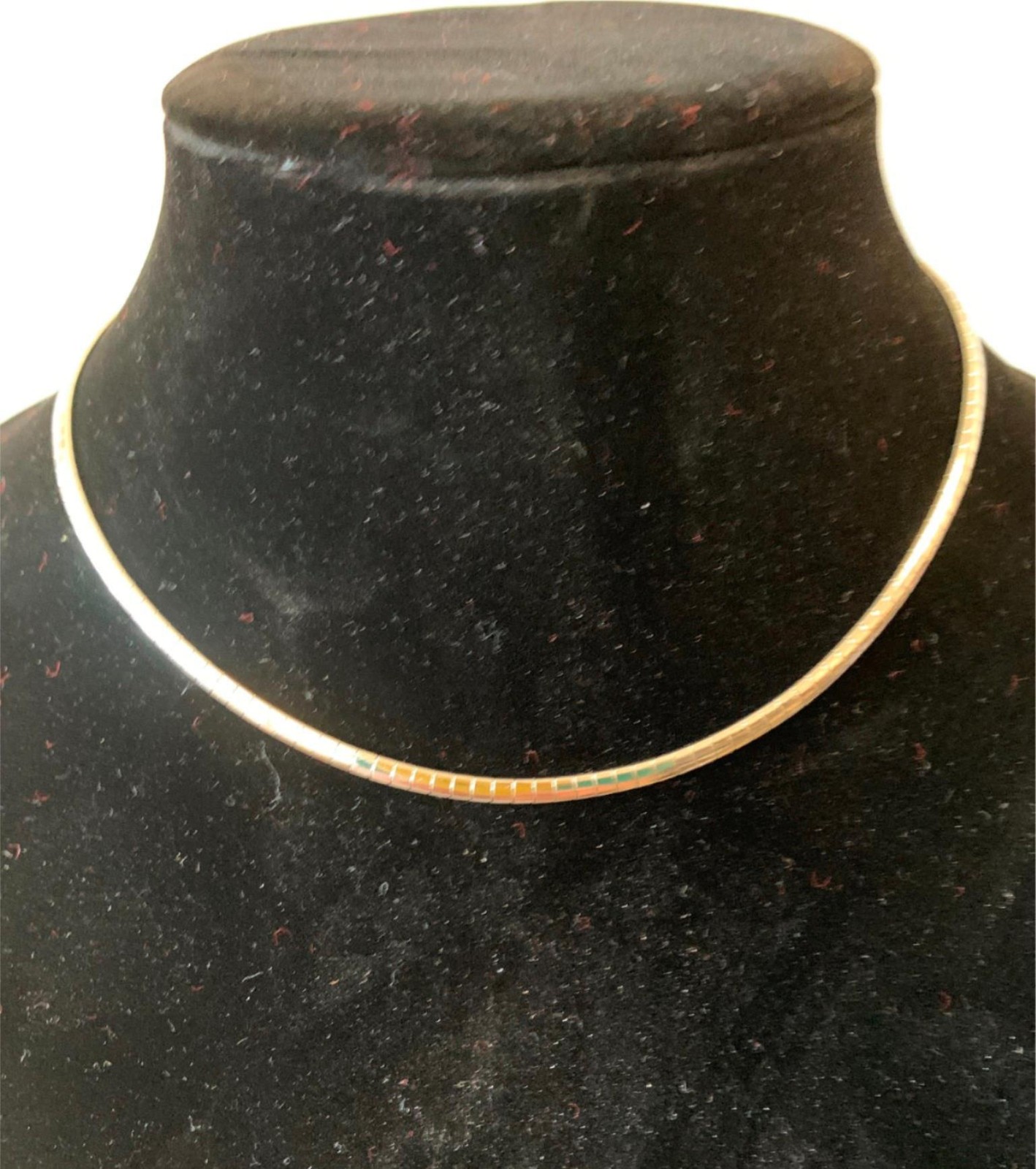 18 INCH 3MM STAINLESS STEEL SILVER DOMED OMEGA WITH LOBSTER CLAW CLASP