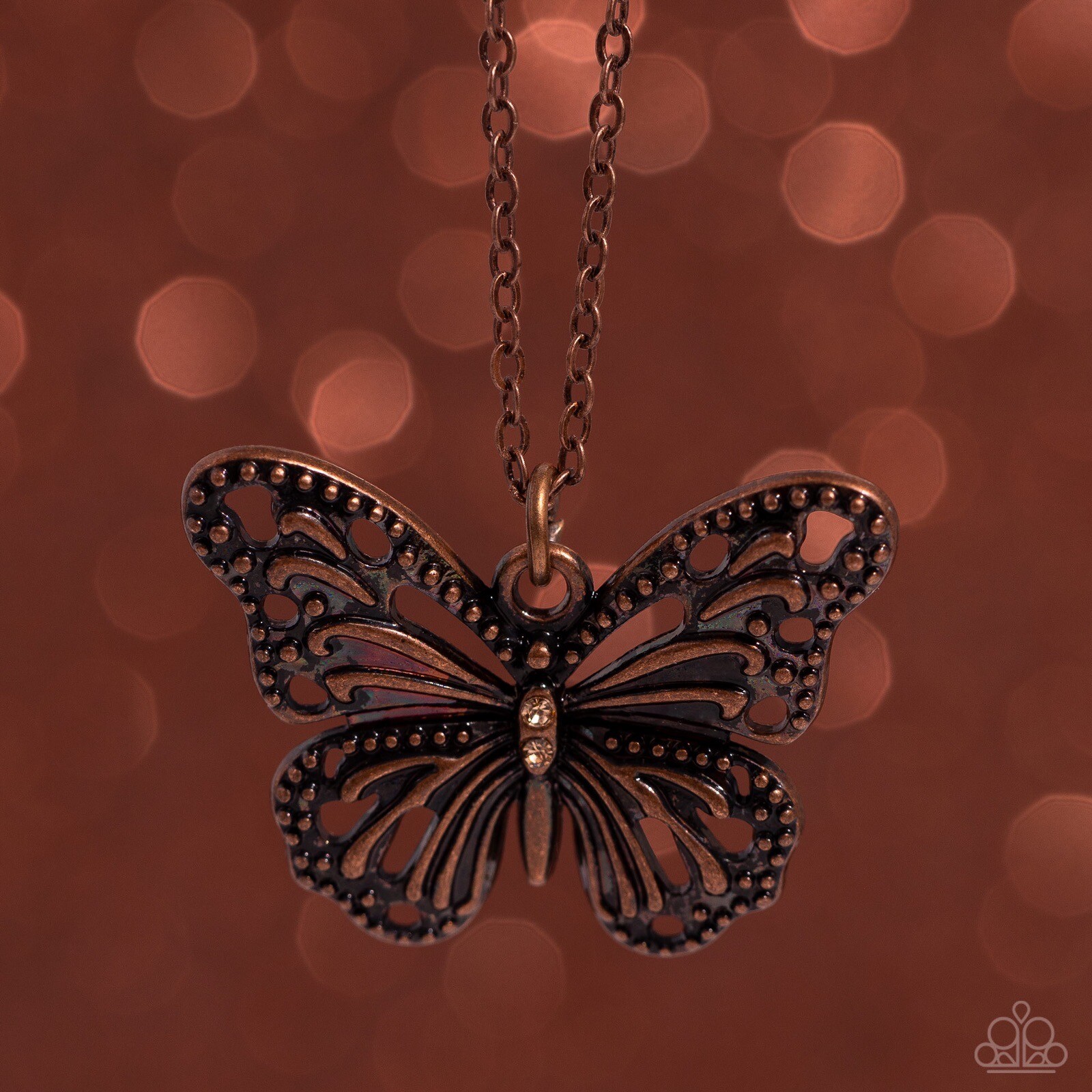 🦋Paparazzi Textured Talent – Copper – Copper Butterfly nl 🦋