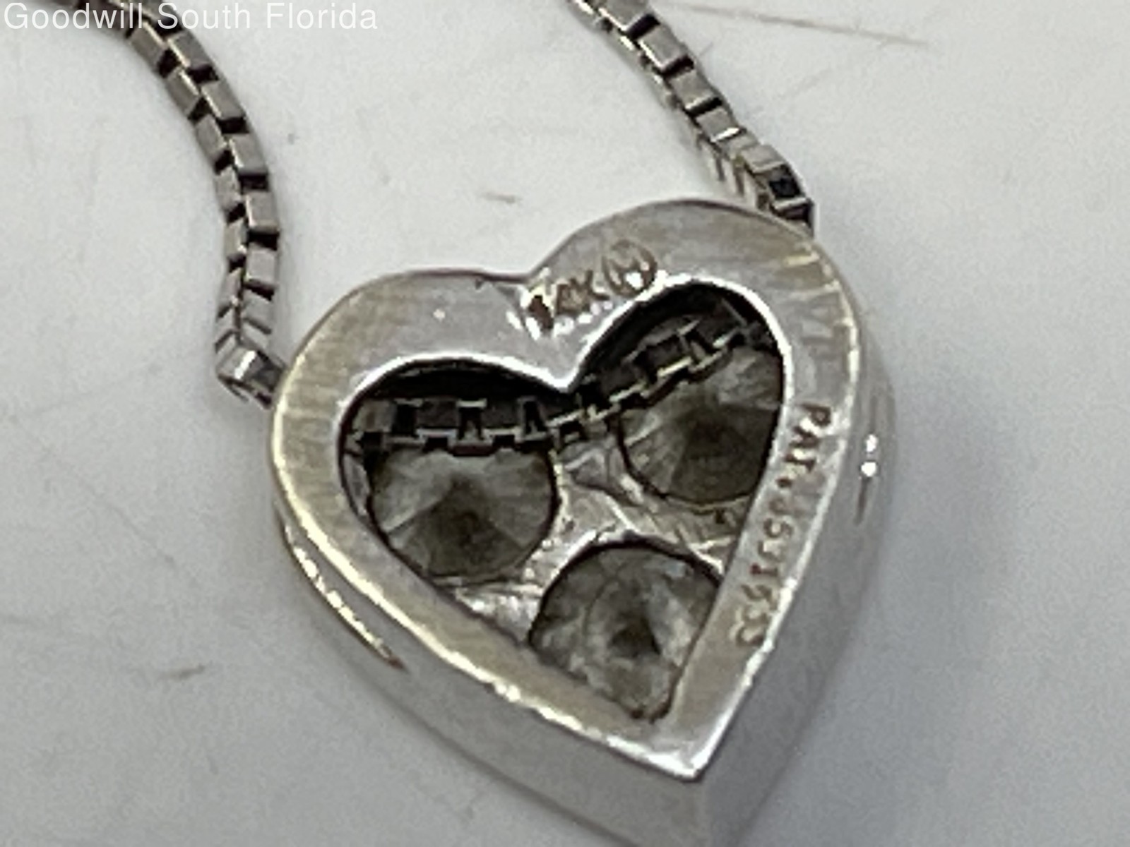 White Gold 14K With Diamonds Chain (Stamped 14K-Tested 13.91KT,13.92KT) 1.8g