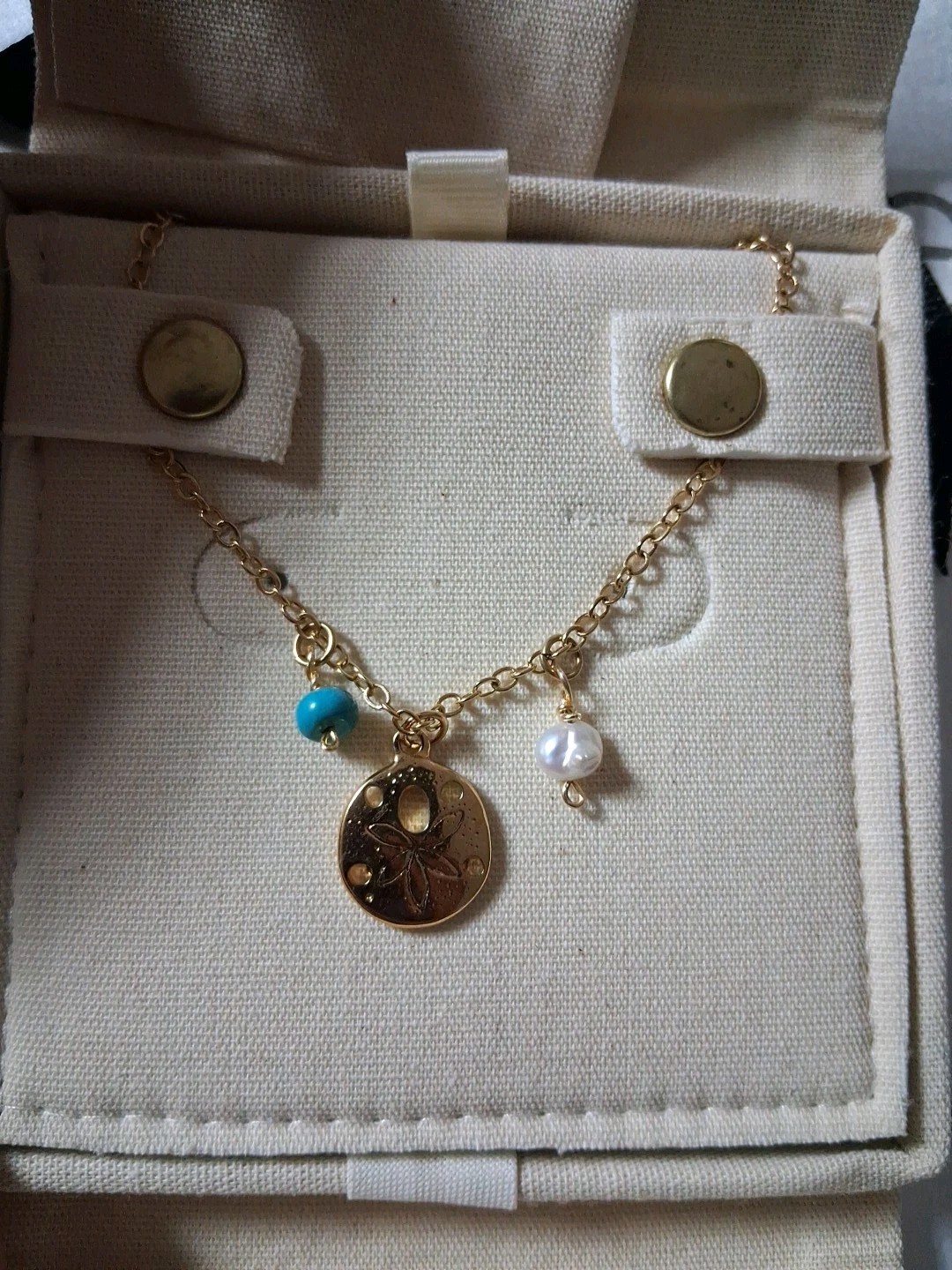 Mayamar Chain Charm Choker 24K Gold Plated Jewelry