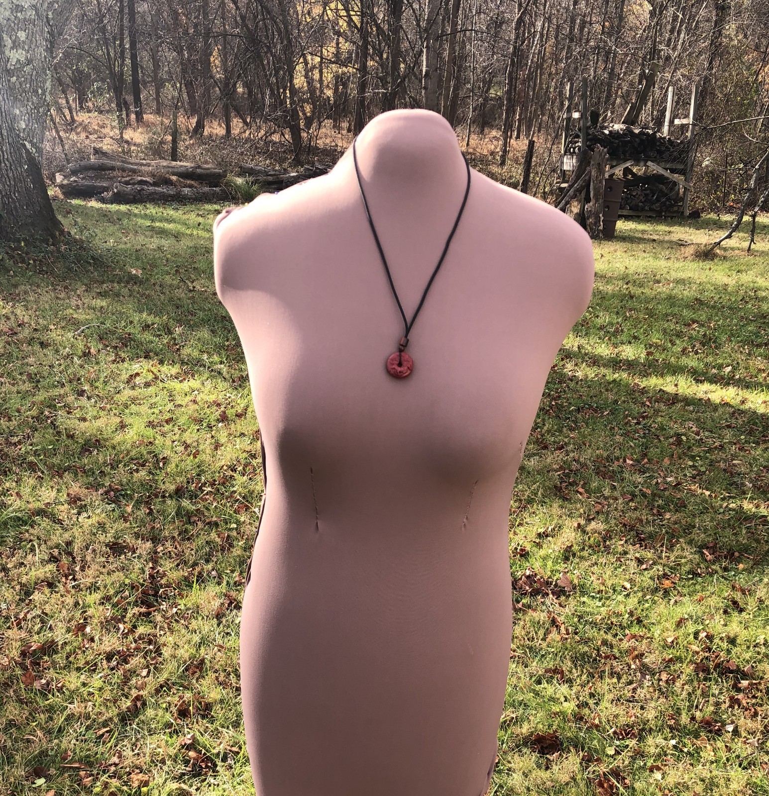 Year Of The Fire Horse 2026 Chinese Zodiac Cinnabar Pendant Necklace
