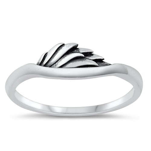 925 Sterling Silver Bird Wing Nature Fashion Ring Size 4 5 6 7 8 9 10 NEW
