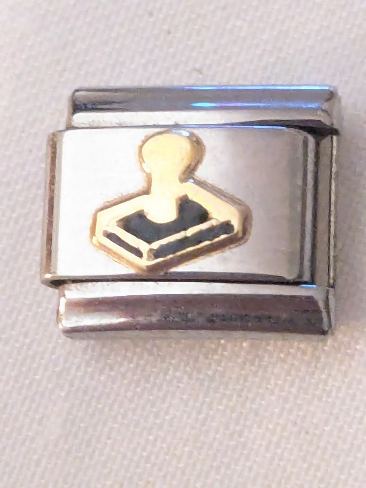 Authentic Boxing Charm Stamp Hobby Stainless & 18k Free Shipping G53