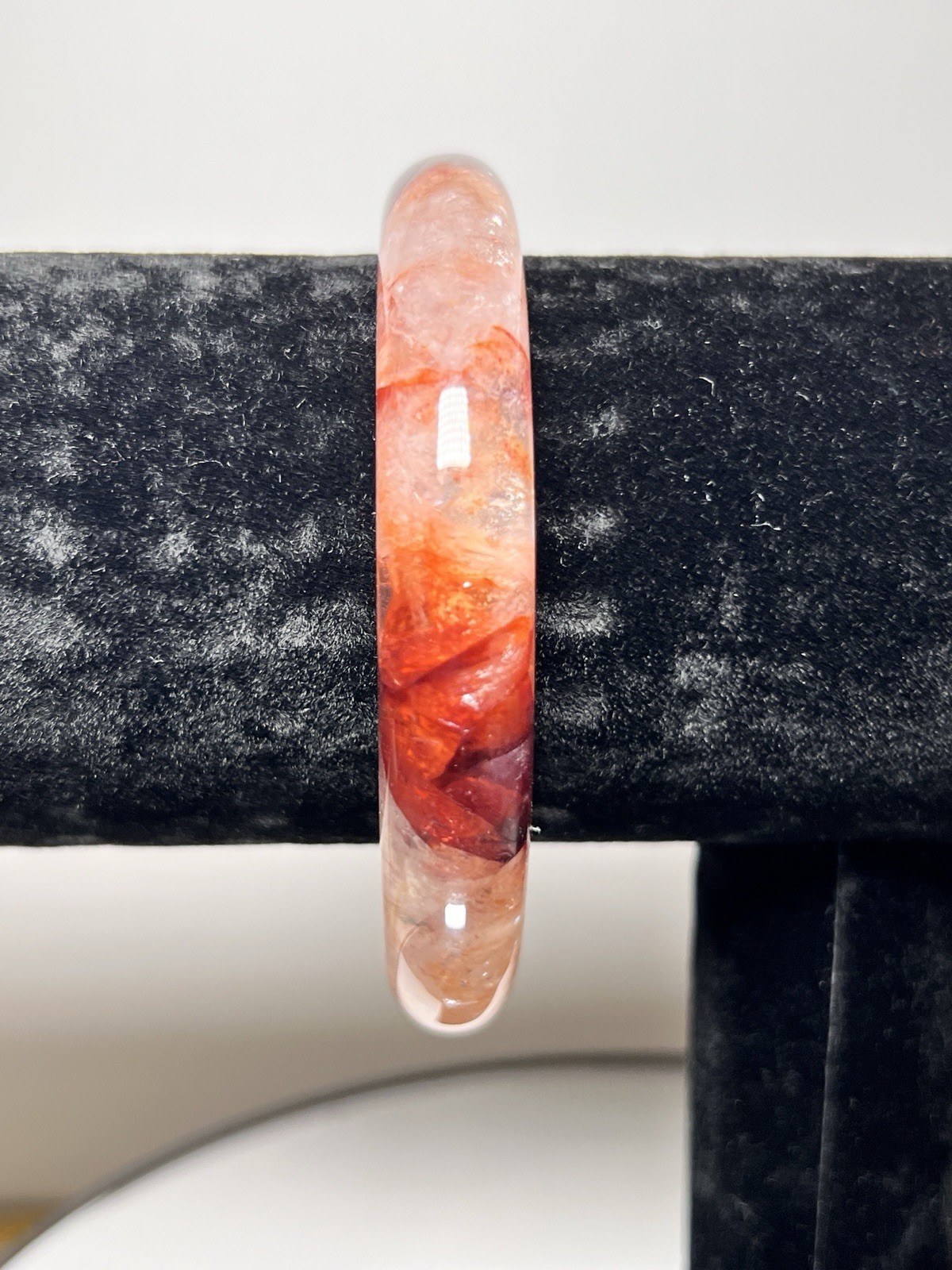 Fire Quartz Bangle Inner Diameter Size 60m -See Description & Pics For More Info