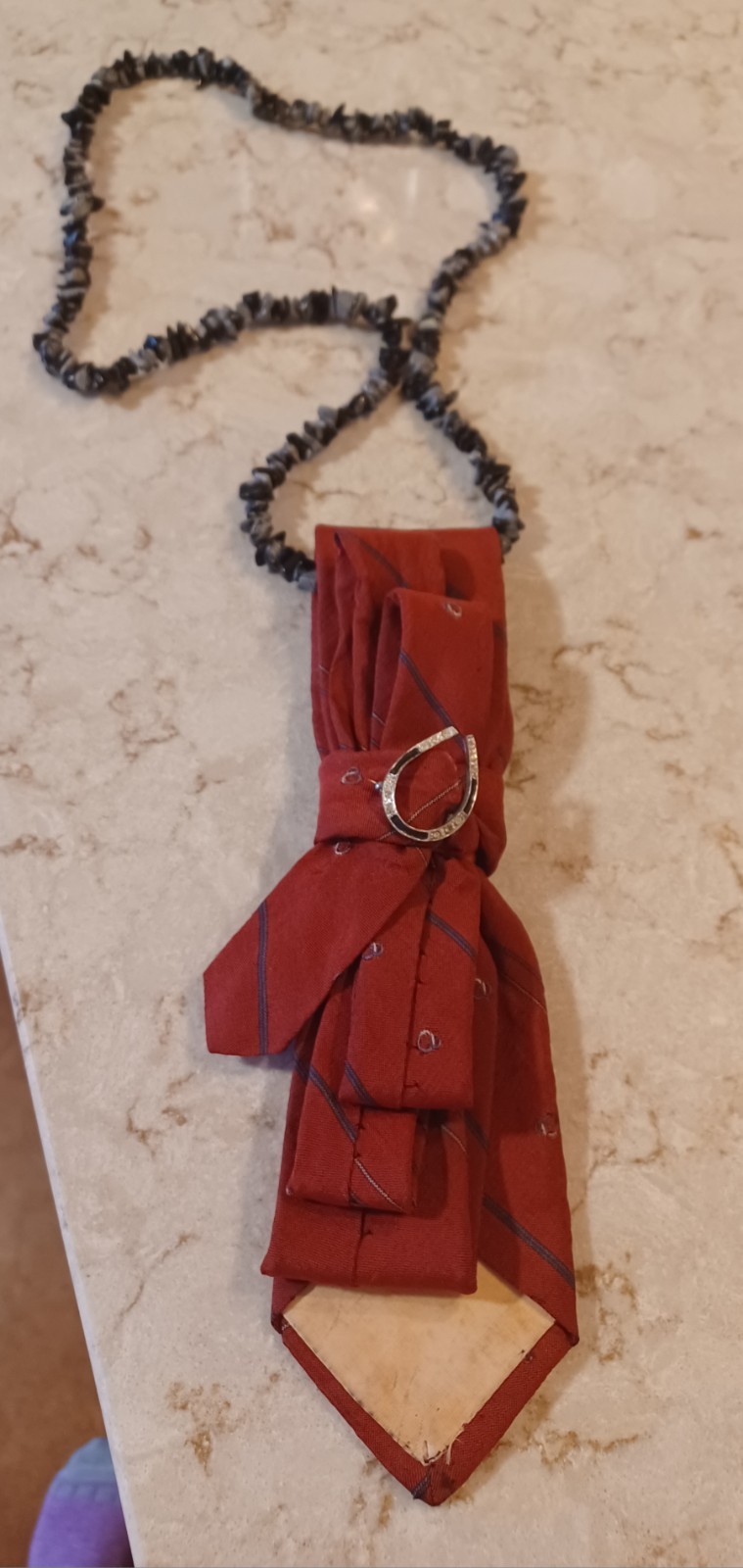 Western Handcrafted Necktie Necklace