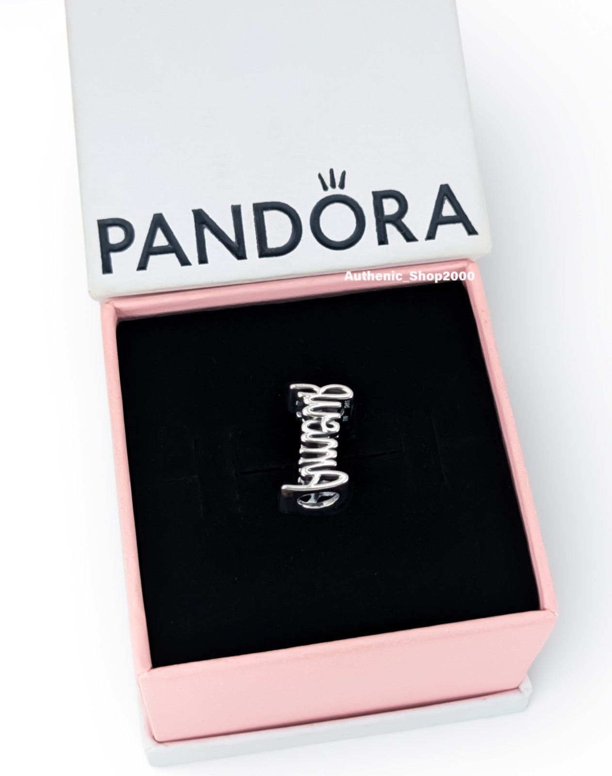 New 100% Authentic PANDORA 925 Silver Handwritten Amour Script Charm 794426C00