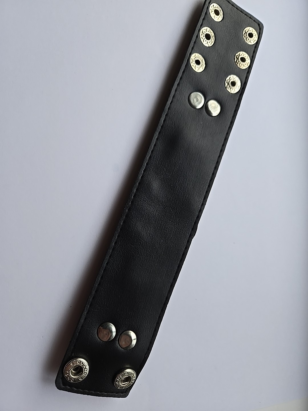 Marijuana Leaf Weed Bracelet Faux Leather punk Gothic