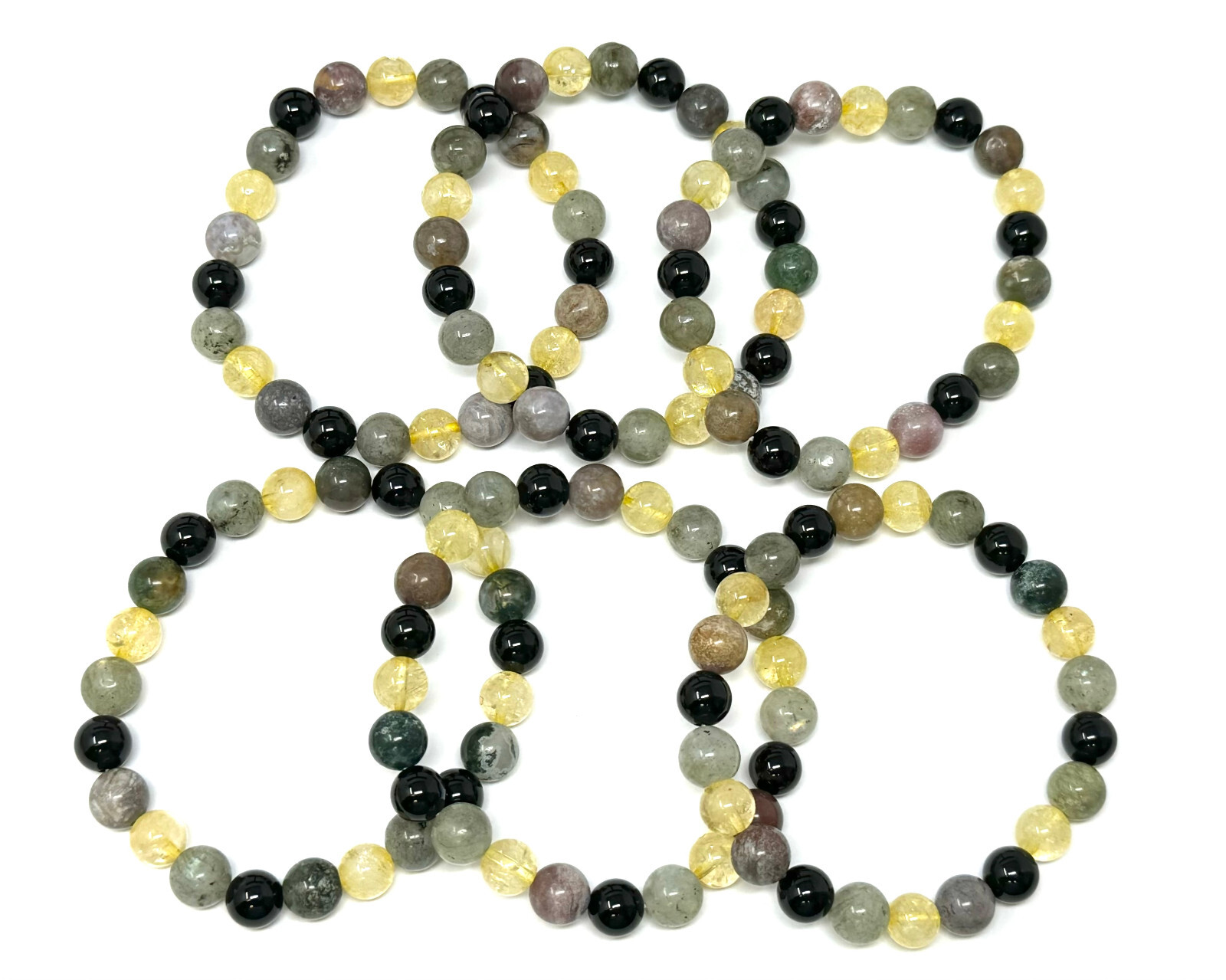 Leo Zodiac Bracelet: 8 mm Natural Crystal Beads (Leo Birthstone Bracelet)