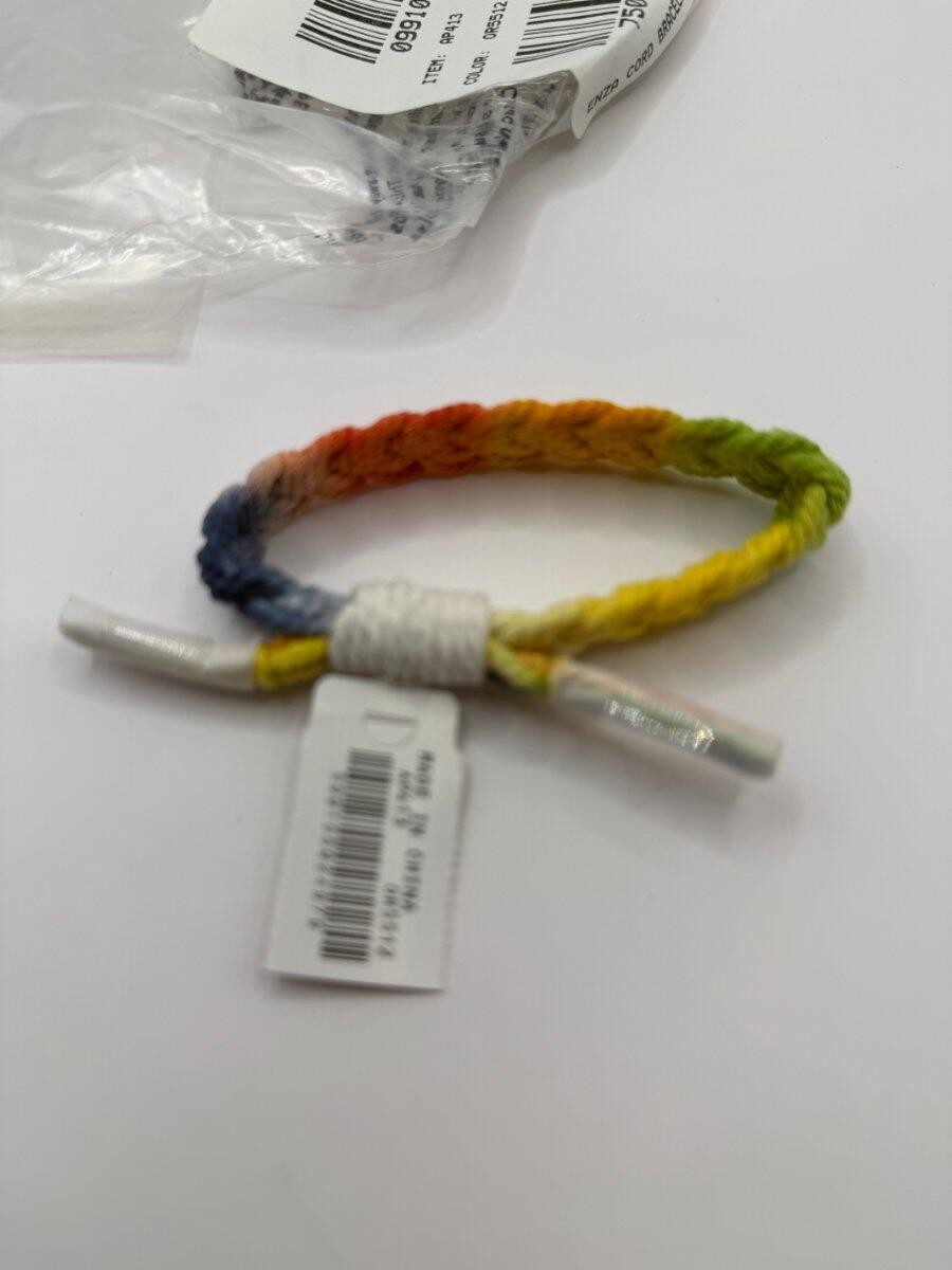J Crew NEW AP413 Women’s Men’s Colorful Enza Rainbow Braided Rope Cord Bracelet