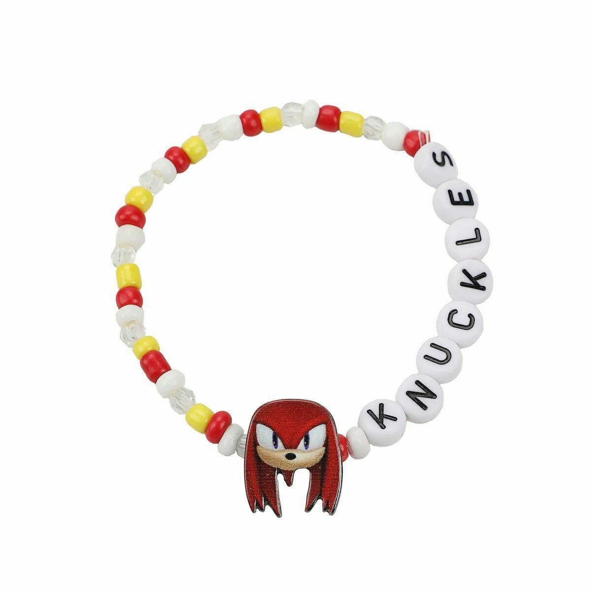 Sonic The Hedgehog Characters Stretchy Beaded Bracelet Set