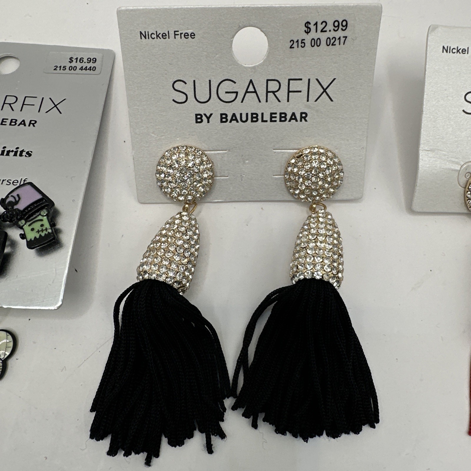 NWT 12 Pairs Sugarfix Baublebar Earrings Christmas Halloween Witch Tassel Bows
