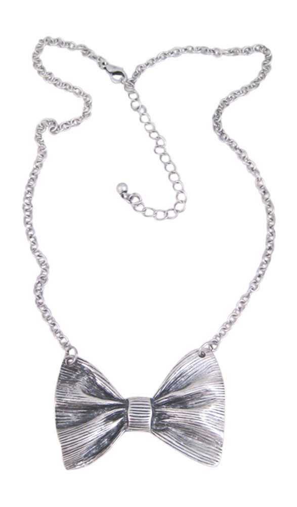 Brand New Adorable Retro Vintage Style Bow Tie Bowtie Necklace #N2036