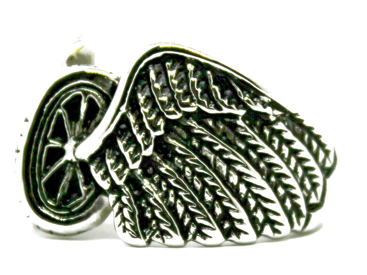 Wings & Wheel Stainless Steel Motorcycle Biker Ring Sz 7,8,9,10,11,12,13,14,15