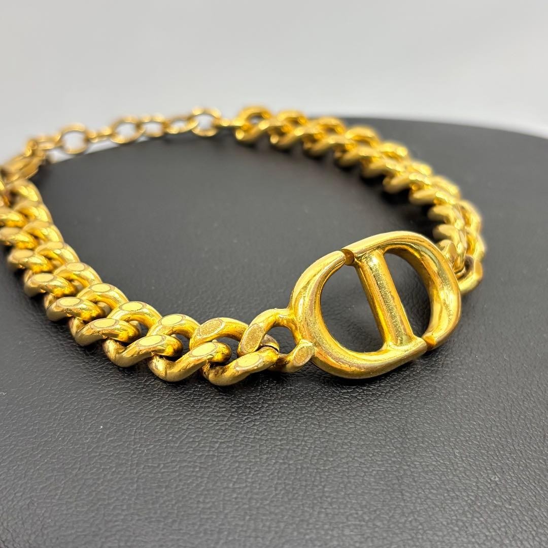Christian Dior CD Logo Chain Bracelet, Gold unisex adults fashion accessory