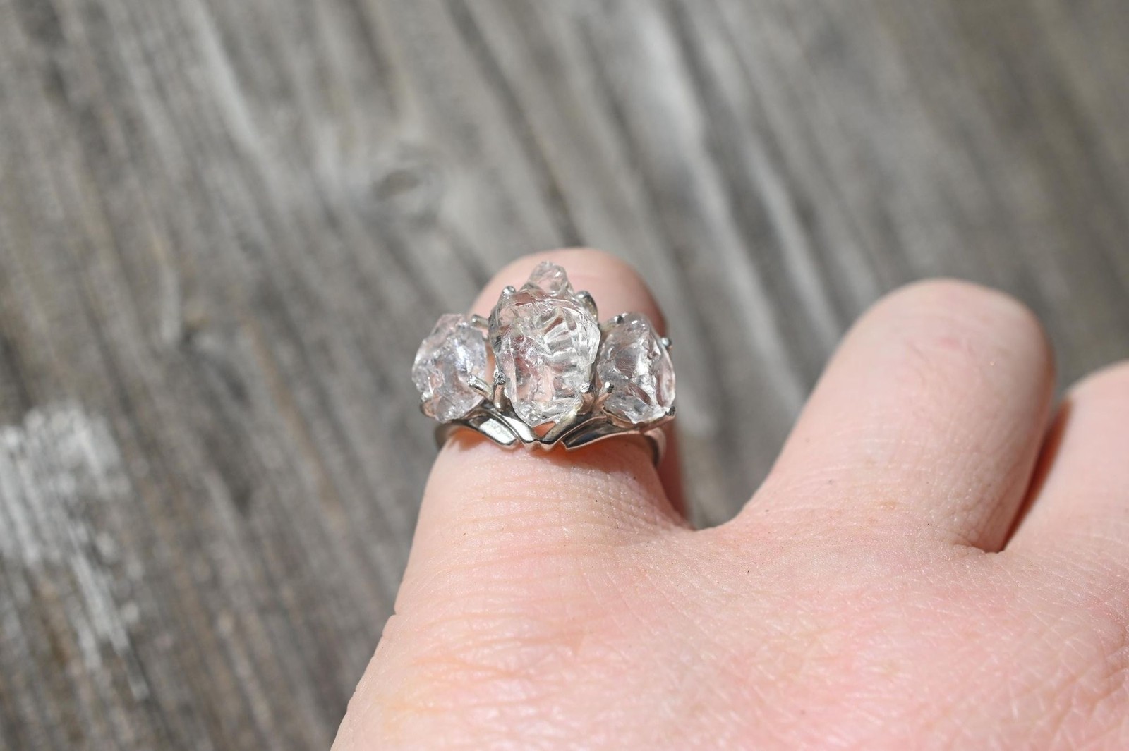 Engagement ring Lake county diamond sterling silver size 3 4 5 6 7 8 9 10 11 12