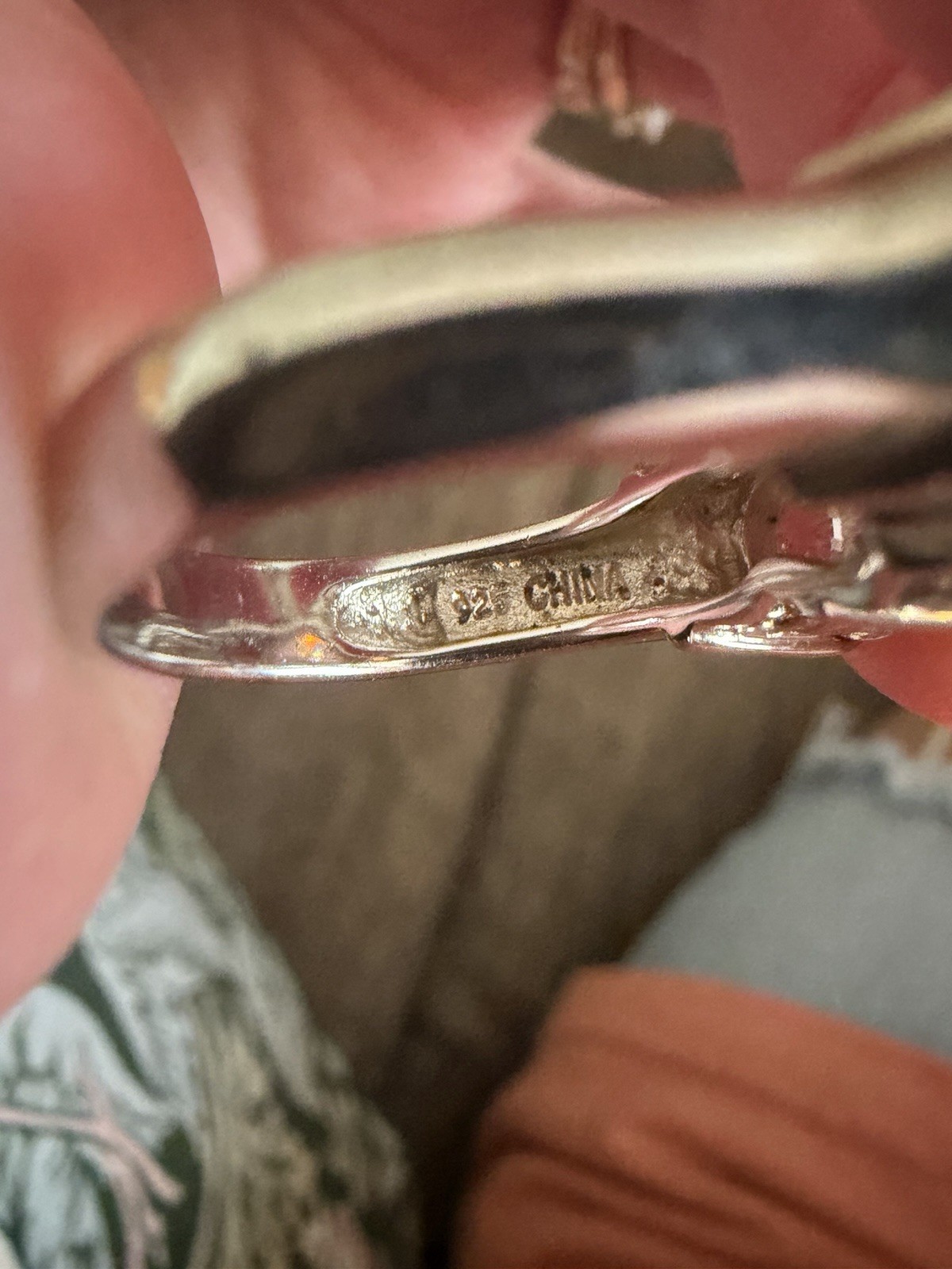 Sterling Three Stone Cocktail Ring Size 6