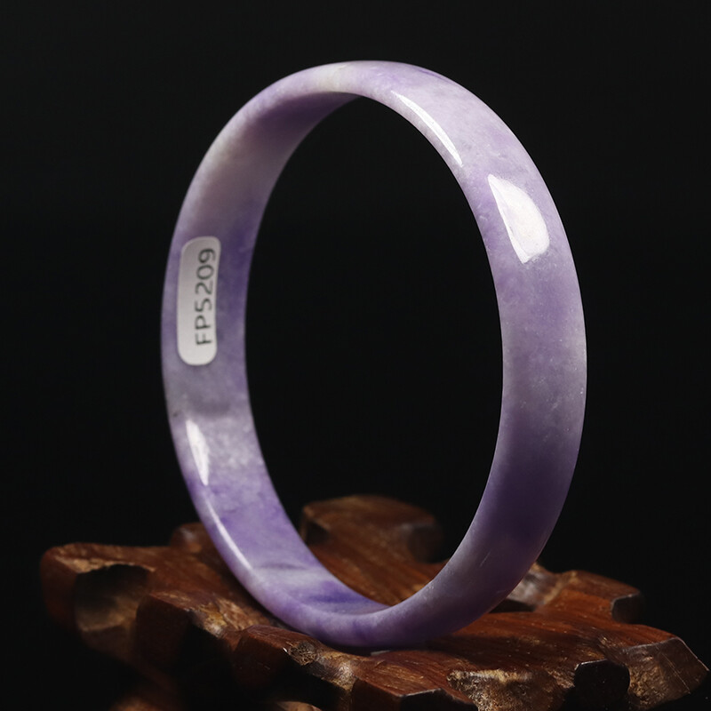 57mm Lavender Purple Jadeite Jade Bangle Bracelet Women’s Chinese Jade 10471