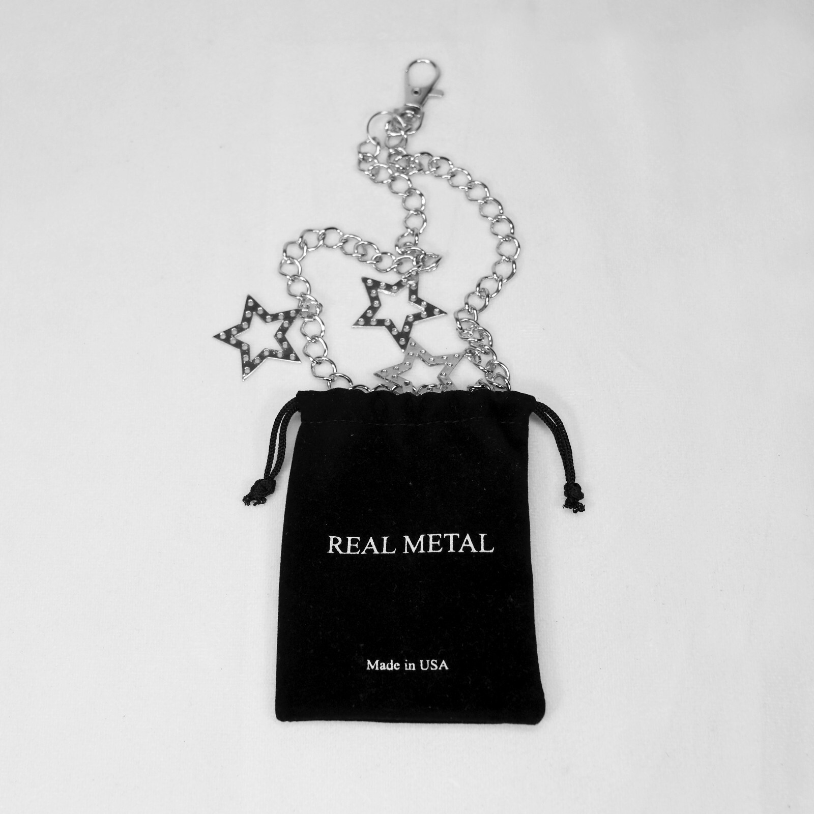 Jean Chains with Stars Hip Hop Punk Rock Heavy Duty Steel Chain JC-997
