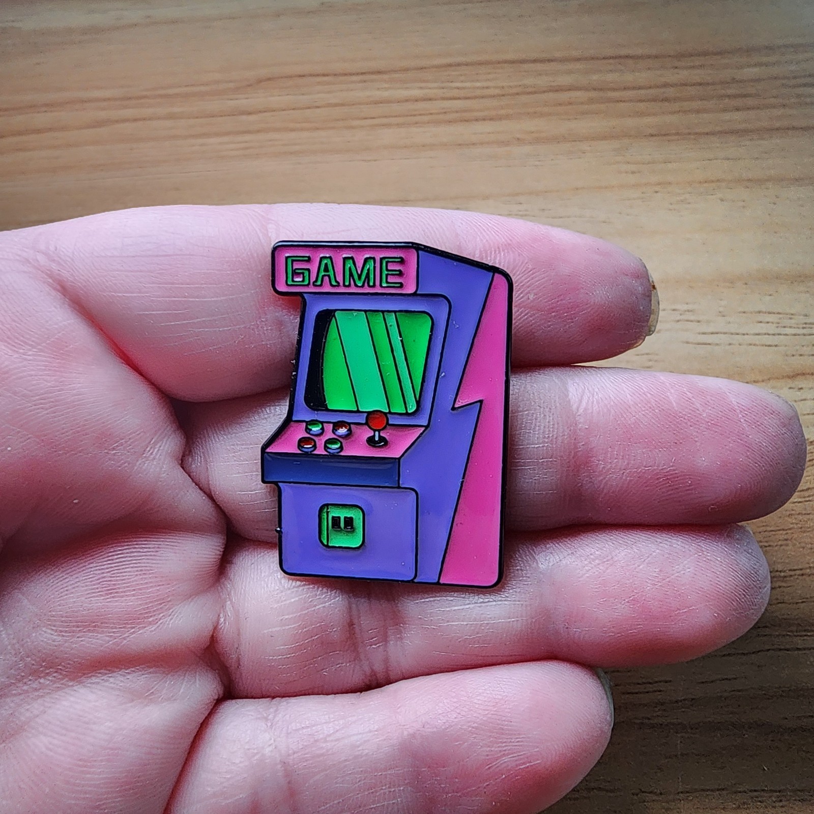 Game Console, Controllers Set of 4 Enamel Brooch Lapel Pin.