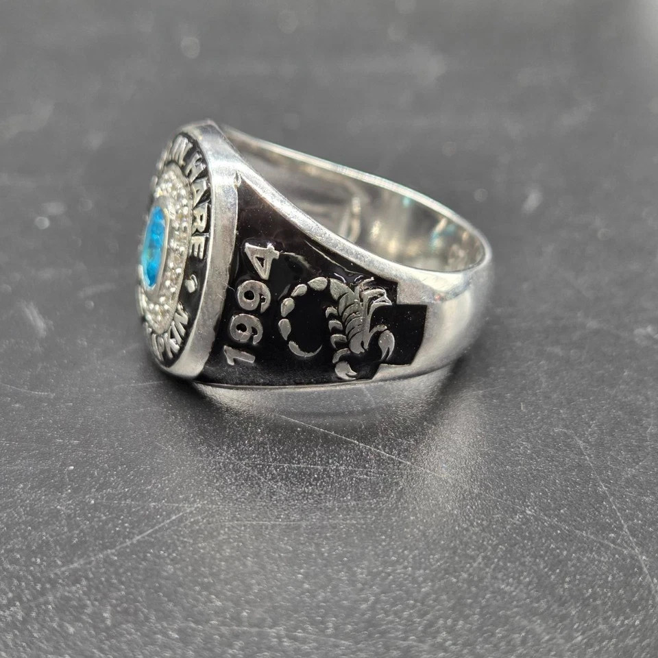 Customized Men’s High School College Class Ring For All New Year Gift 925 Silver