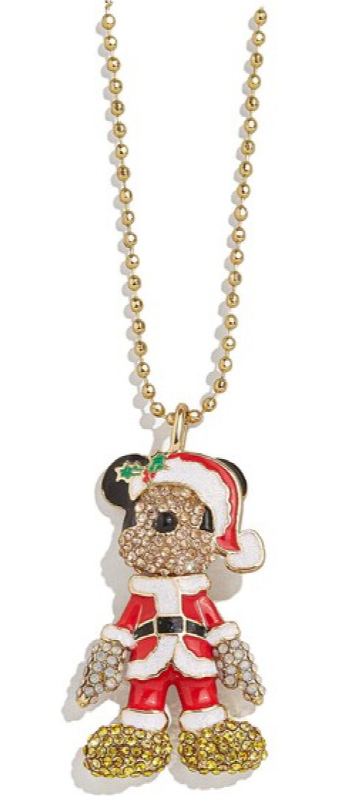 BAUBLEBAR Mickey Mouse DISNEY 3D CHRISTMAS SANTA Pendant Necklace NEW!🎄