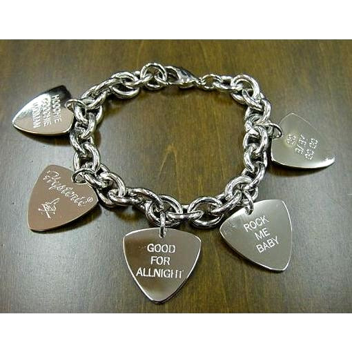 HYSTERIC GLAMOUR WOMAN ON SKULL PICK Bracelet Guitar Pick Shape from Japan
