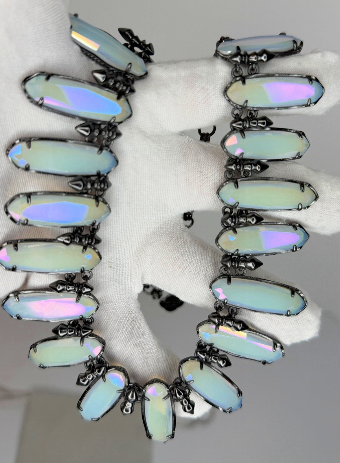 Kendra Scott Gabriella Iridescent Opalite Necklace Retired