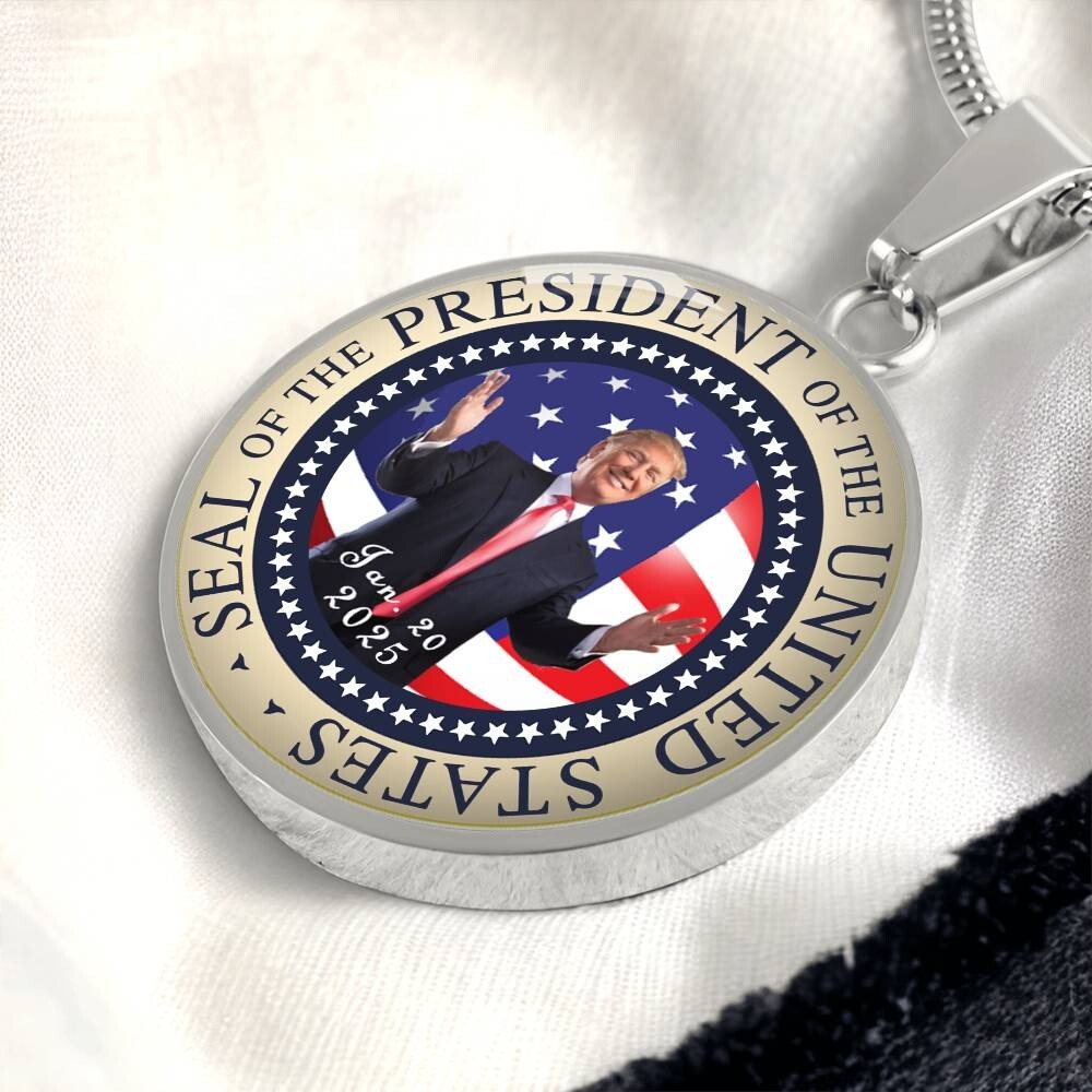 Seal Of The President Donald Trump 2025 Necklace Pendant 20th Jan Inauguration