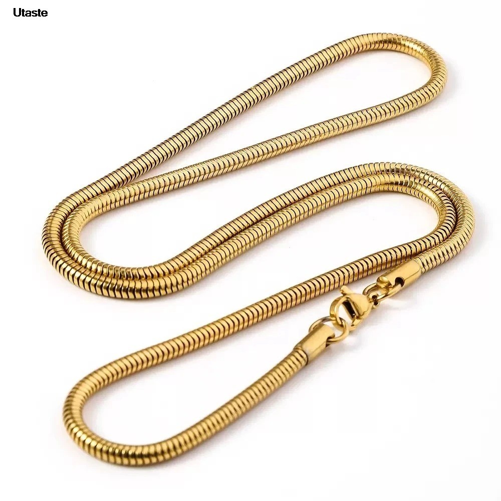 Men&Women’s 925 Sterling Silver Tarnish-Free Italian Snake Chain Necklac