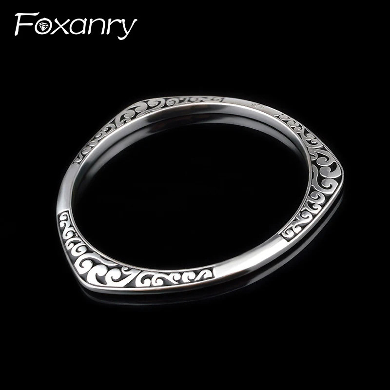 Silver Color Irregular Triangle Geometric Bracelet For Women Couple