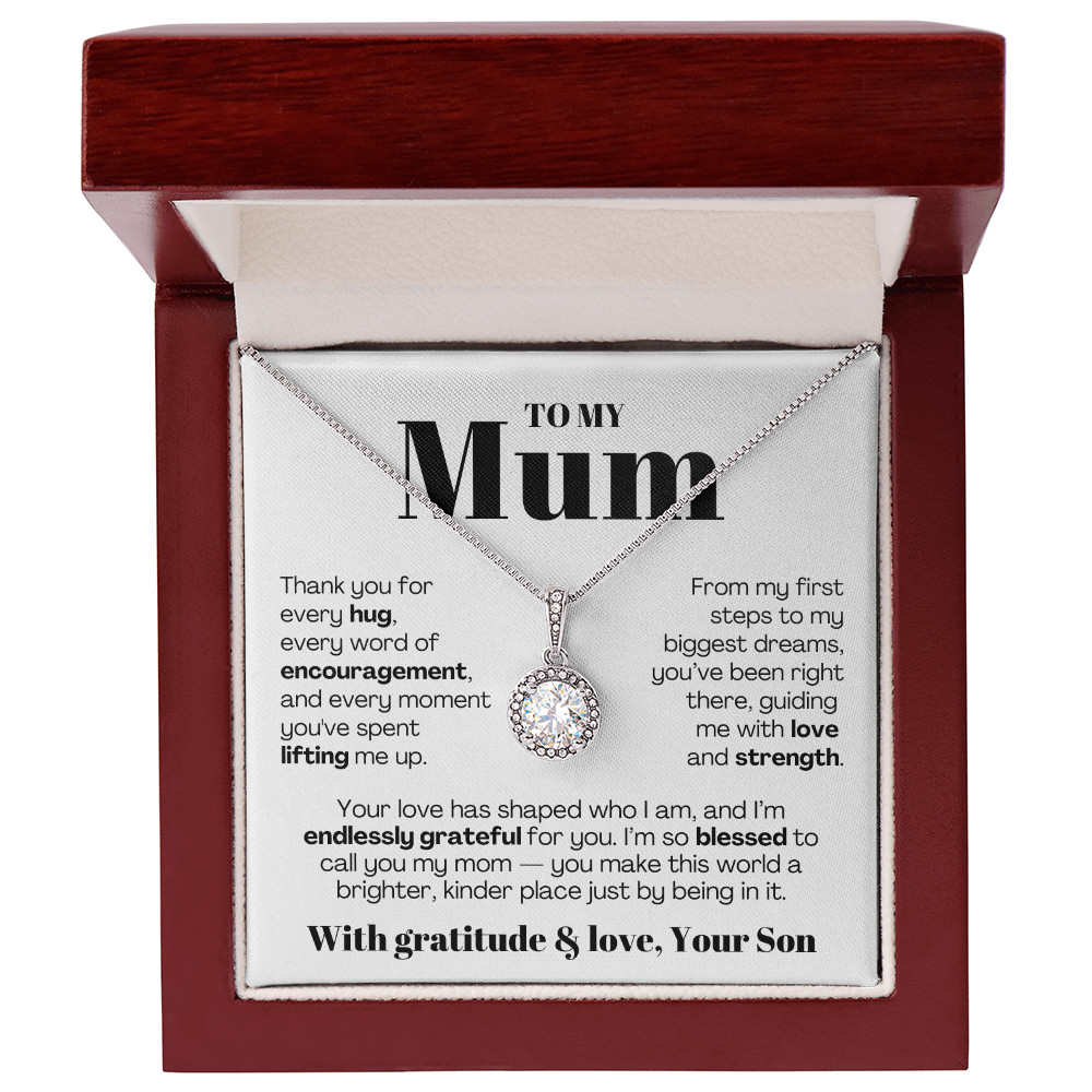 To My MOM necklace Mother’s day Birthday christmas heartfelt Gift from son