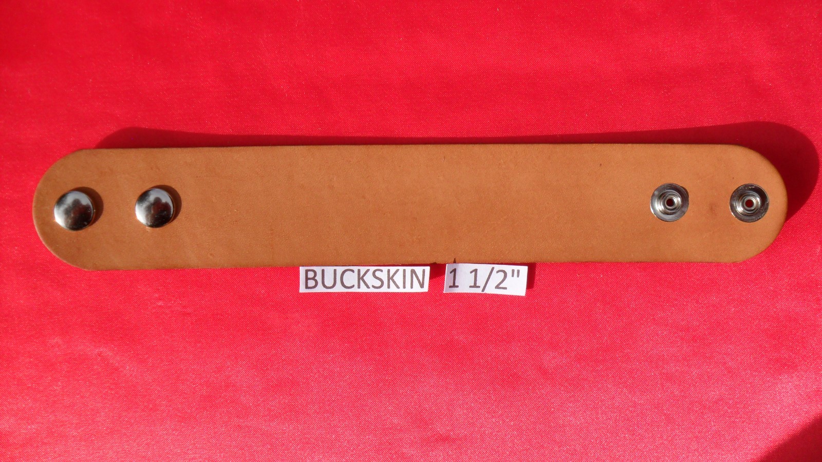 #BR1.5 TEN TWO SNAP1 1/2″ WIDE dyed top & sides! LEATHER BRACELETS