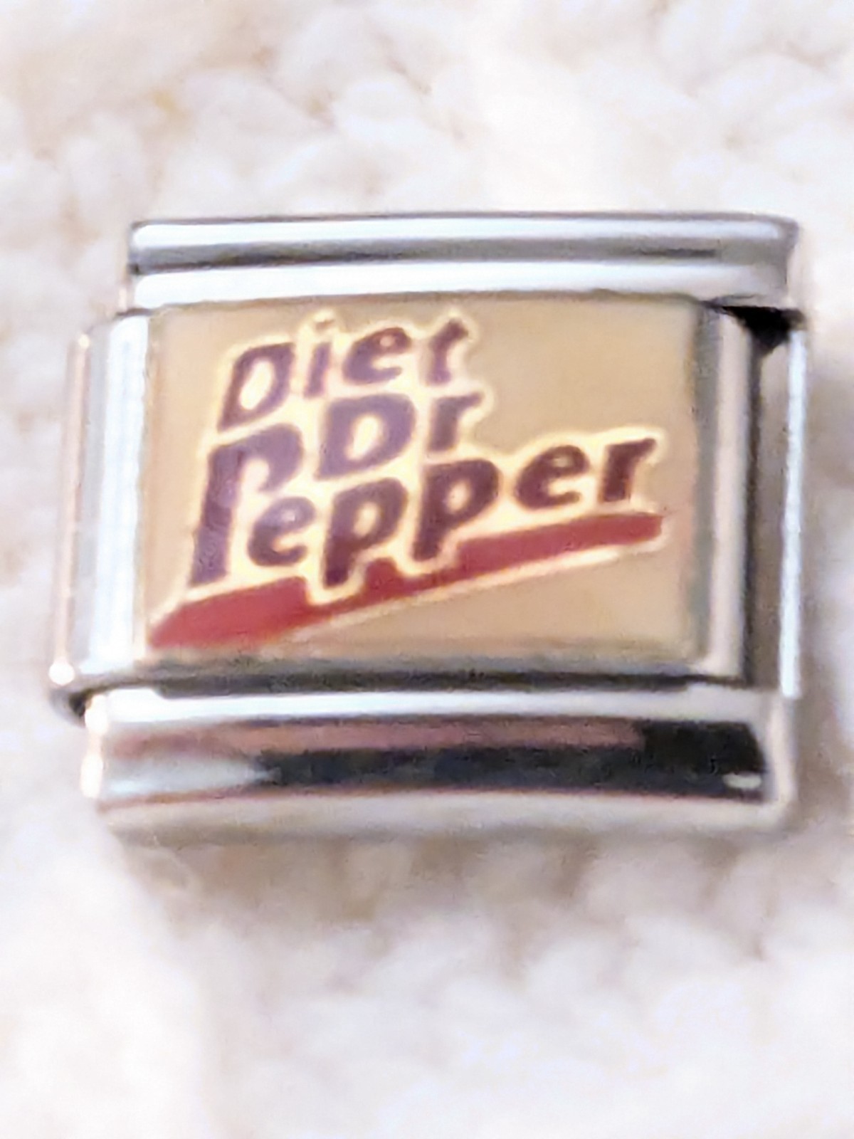 Authentic Italia Diet Dr Pepper Logo Italian Charm 9mm Link P71