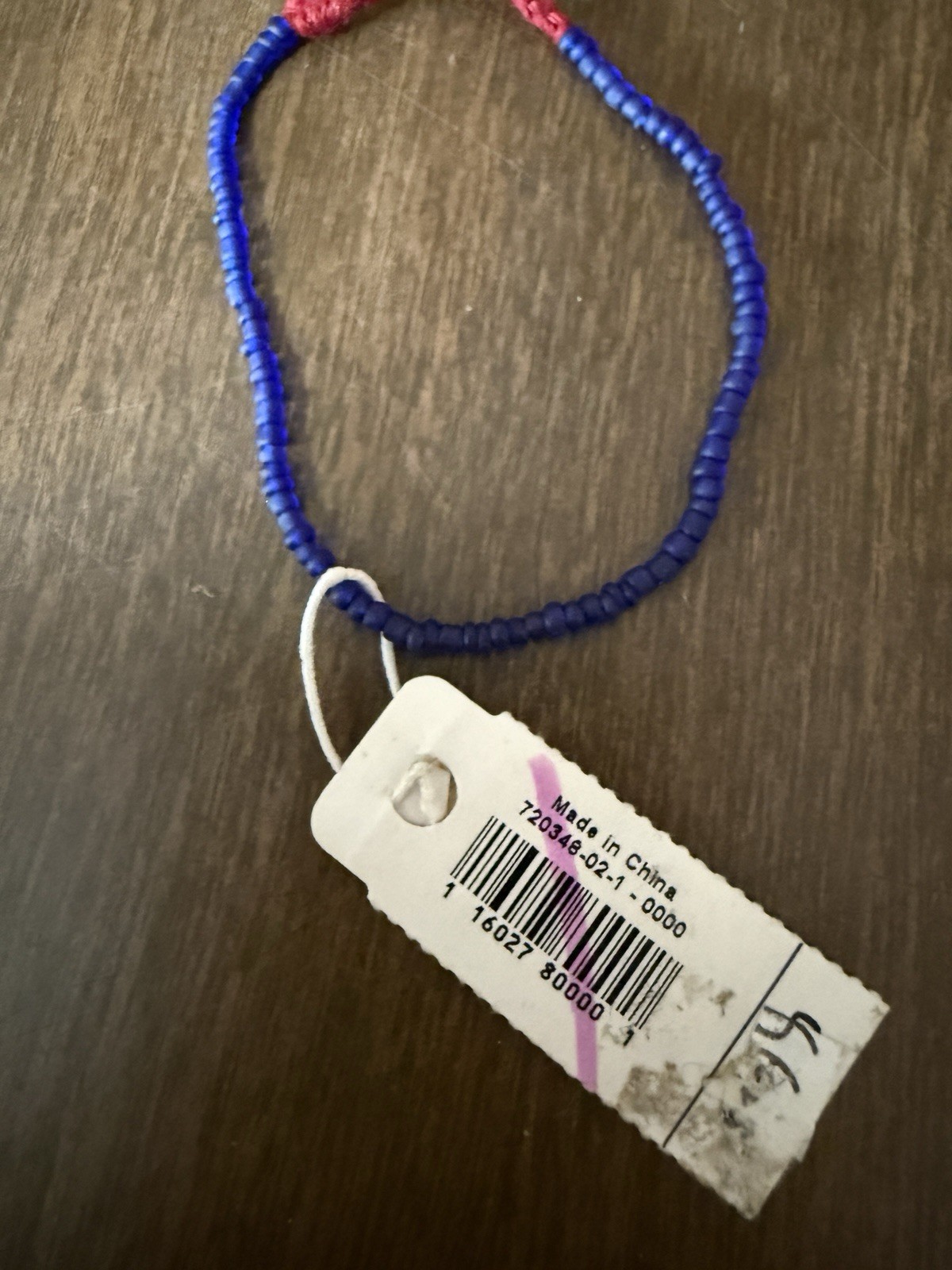 Gap Blue Beaded Bracelet For Adults Only New With Tag