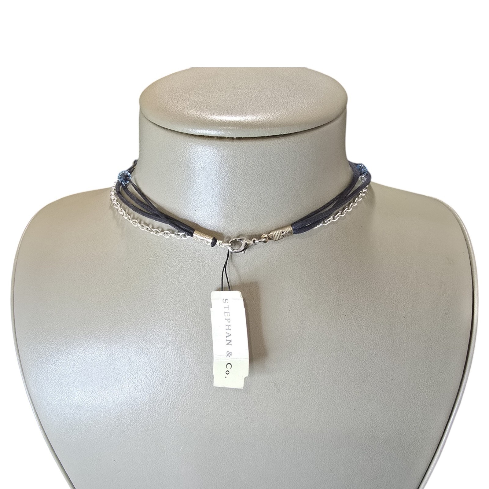 Stephan & Co Women’s Multi Layer Corded Chain Beaded Necklace NWT