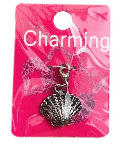 Clam Shell Clip On Charm For Bracelets