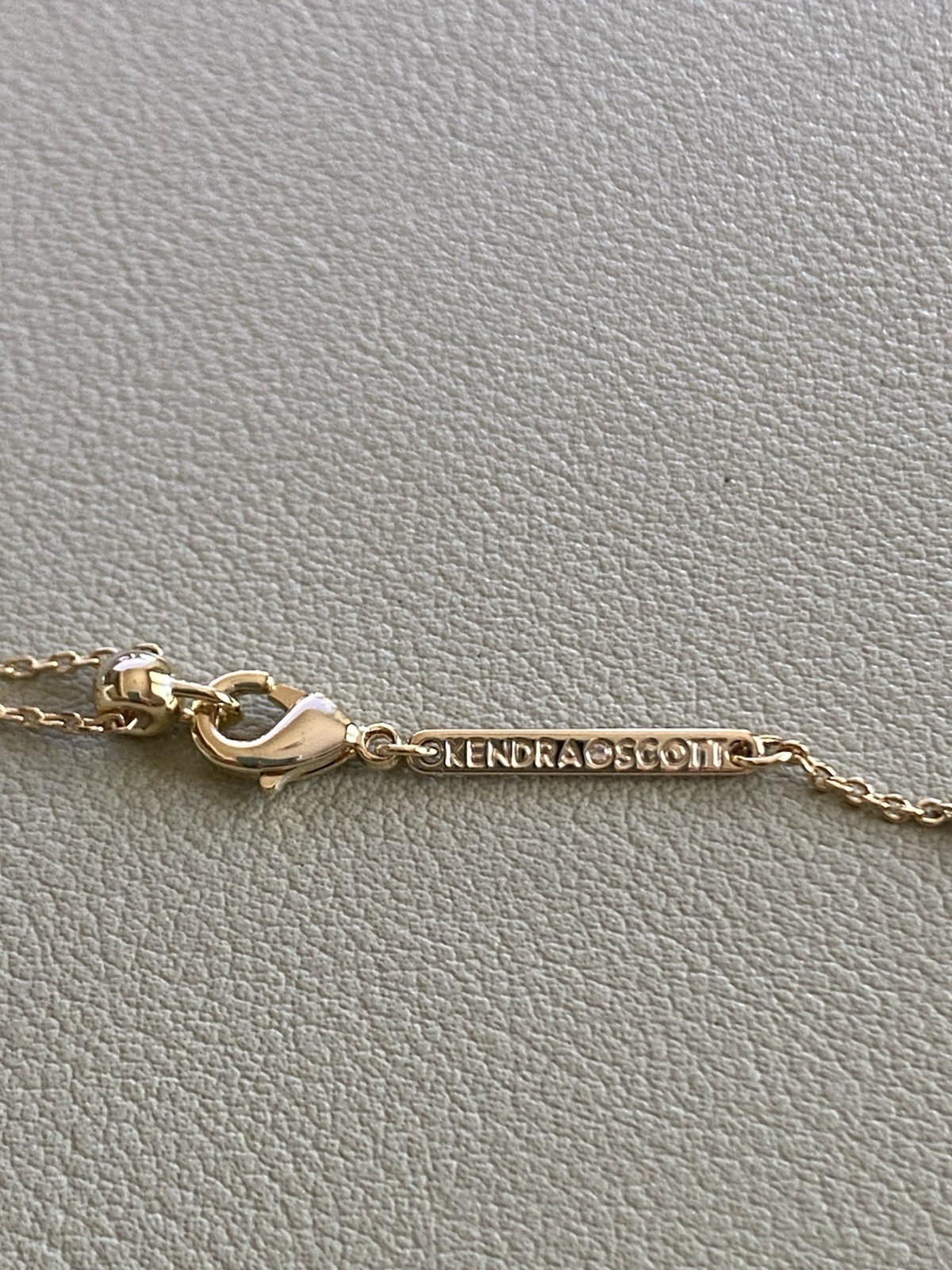 Kendra Scott Mini Elisa Gold Chain Pink Opalite Necklace 16.0 “