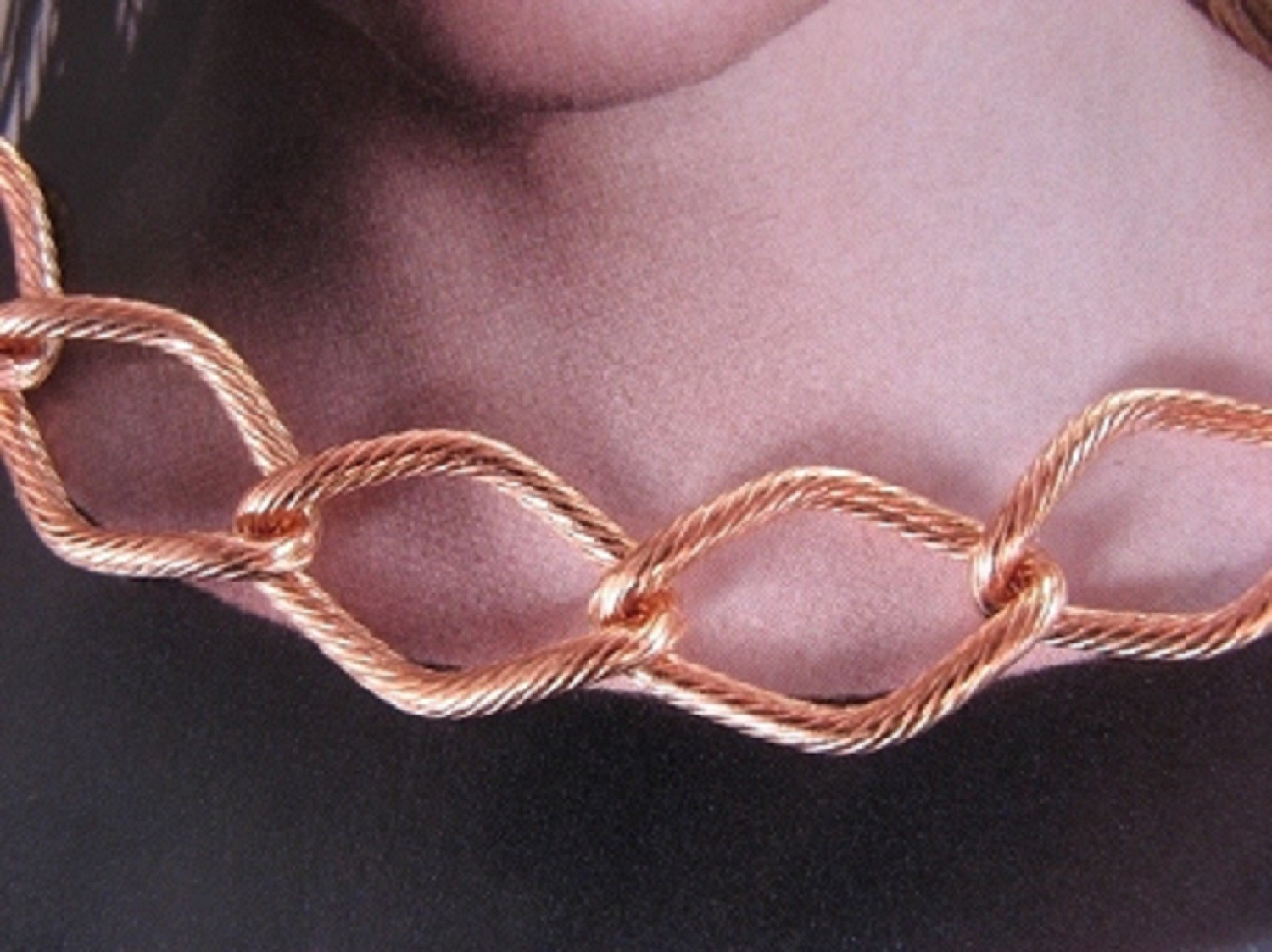 Solid Copper Chain CN617G – 7/16 of an inch wide. Available in 18 to 30 inches.
